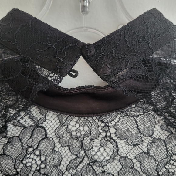 Ever New Black Axel Mini Lace Dress Size 2 - Picture 9 of 10